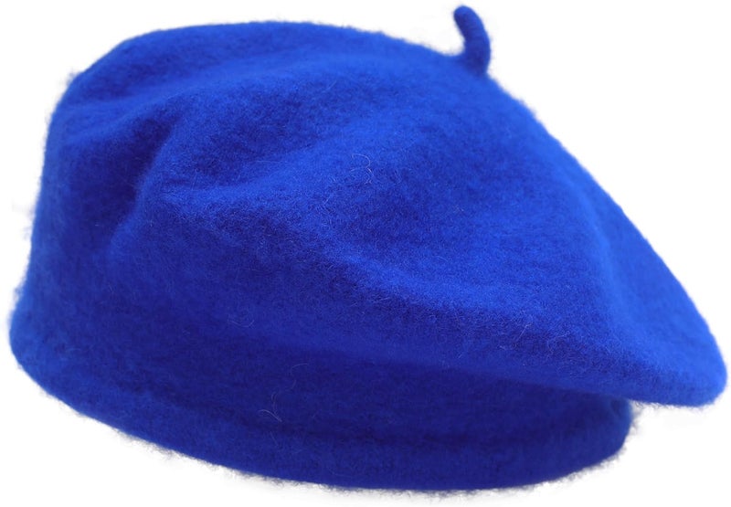 ZLYC Wool Kids Beret Hat Girls Solid Color Artist French Beret Cap - Image 1